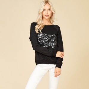 Crescent lightweight graphic sweatshirt
